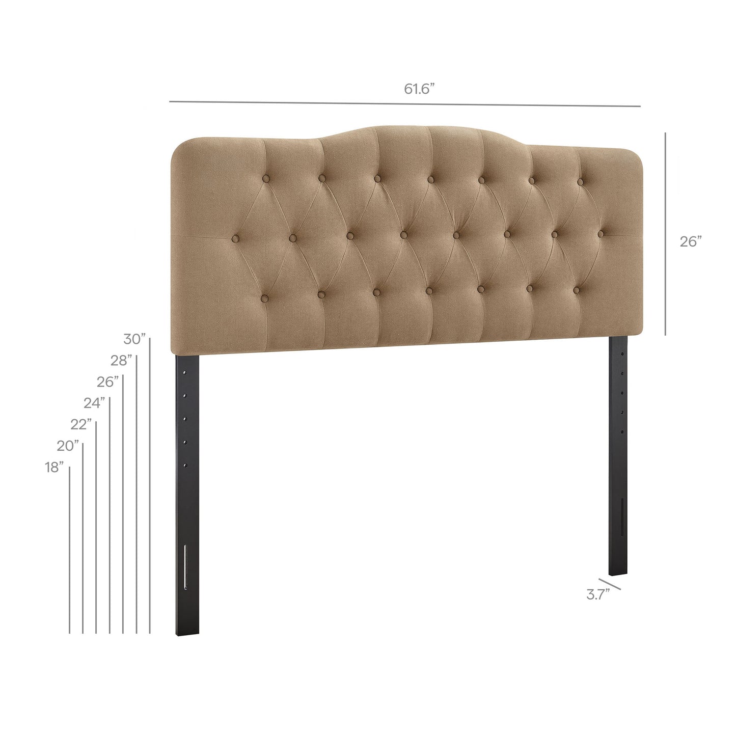 Annabel Premium Linen Blend Queen Headboard by Modway