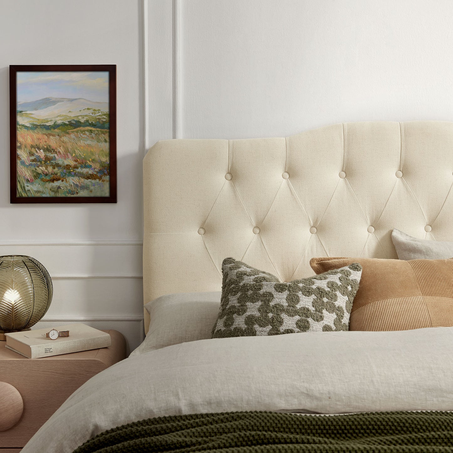 Annabel Premium Linen Blend Queen Headboard by Modway