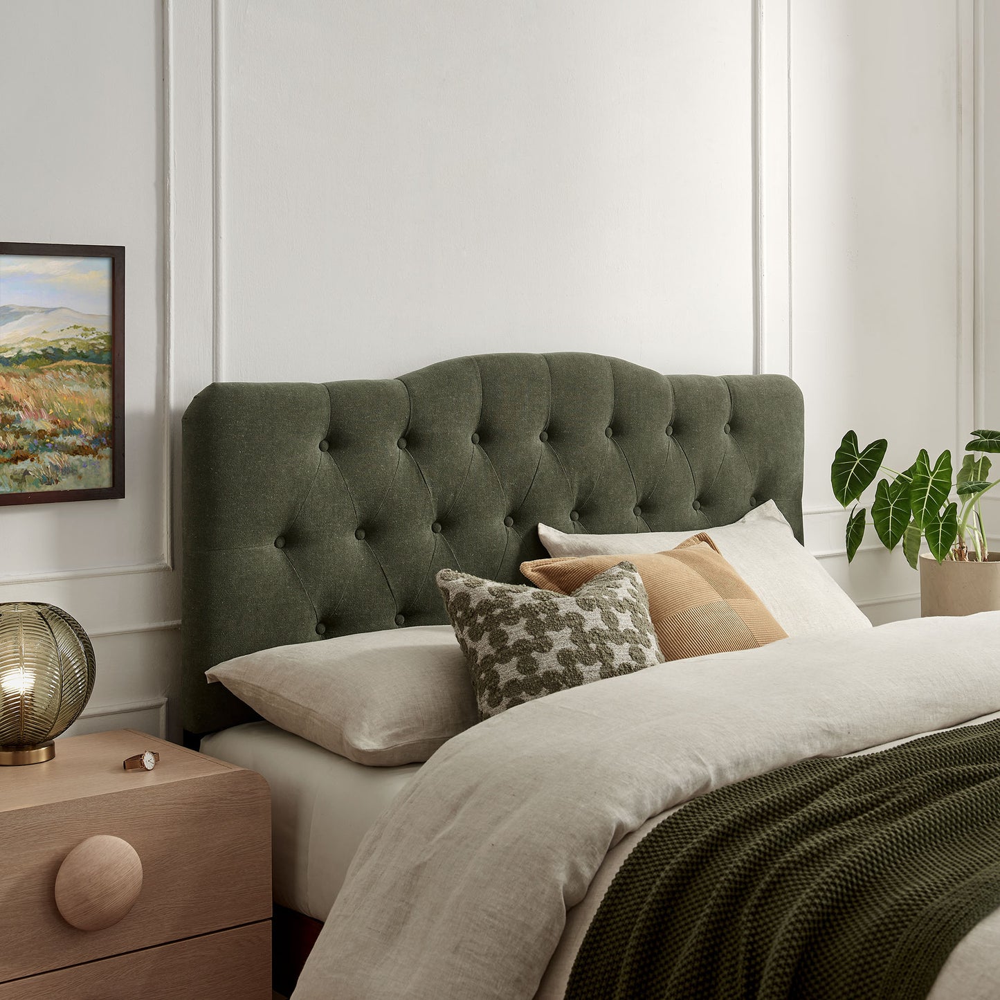 Annabel Premium Linen Blend Queen Headboard by Modway