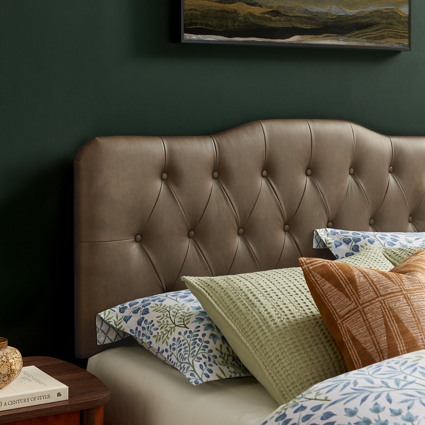 Annabel Faux Leather Queen Headboard by Modway