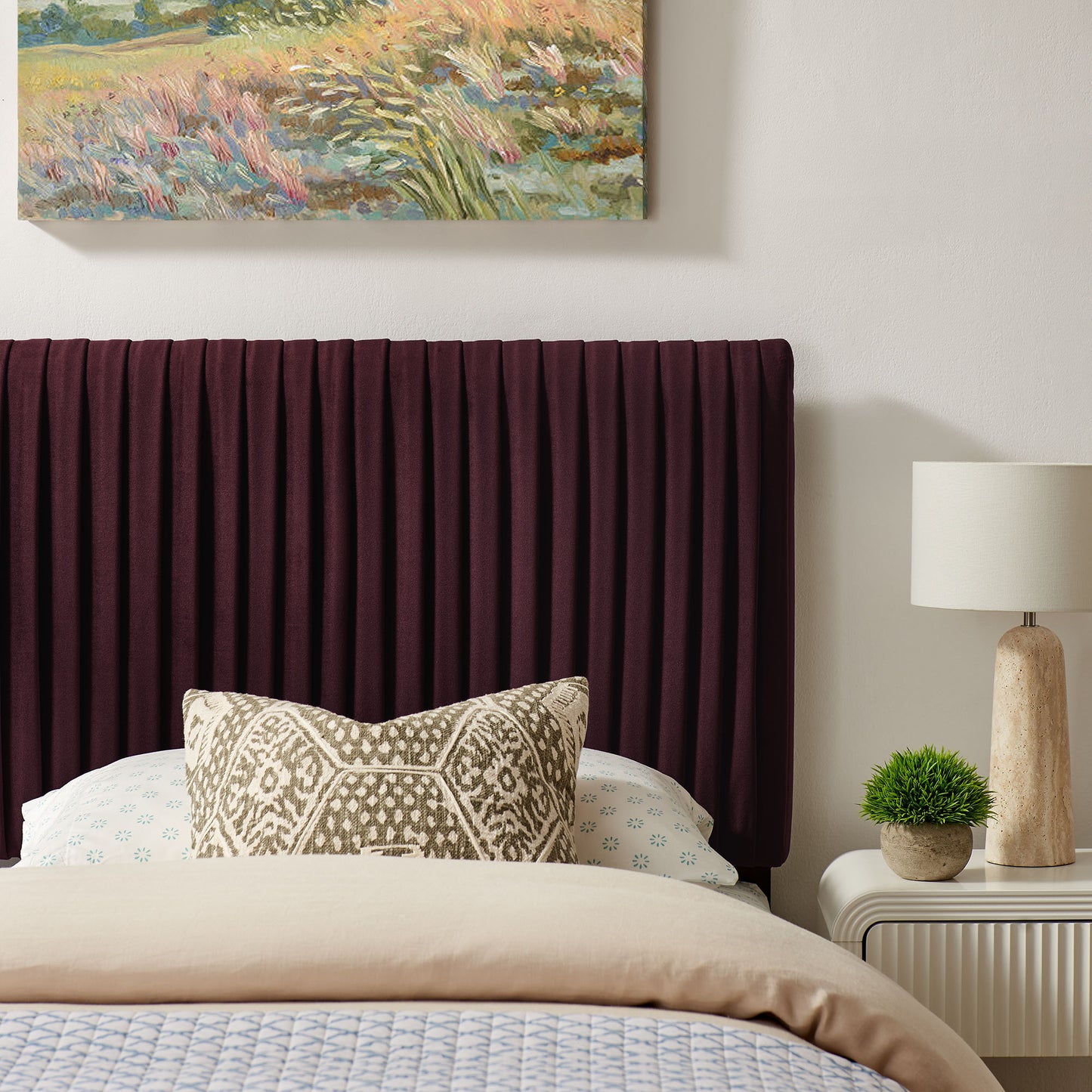 Eloise Stain-Resistant Performance Velvet Twin Headboard by Modway