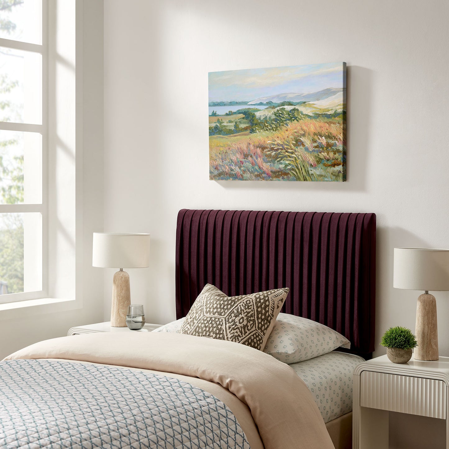 Eloise Stain-Resistant Performance Velvet Twin Headboard by Modway