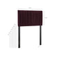 Eloise Stain-Resistant Performance Velvet Twin Headboard by Modway