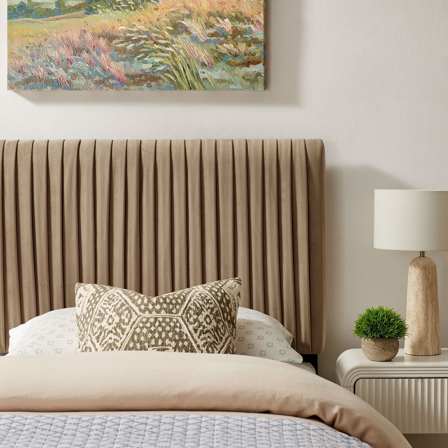 Eloise Stain-Resistant Performance Velvet Twin Headboard by Modway