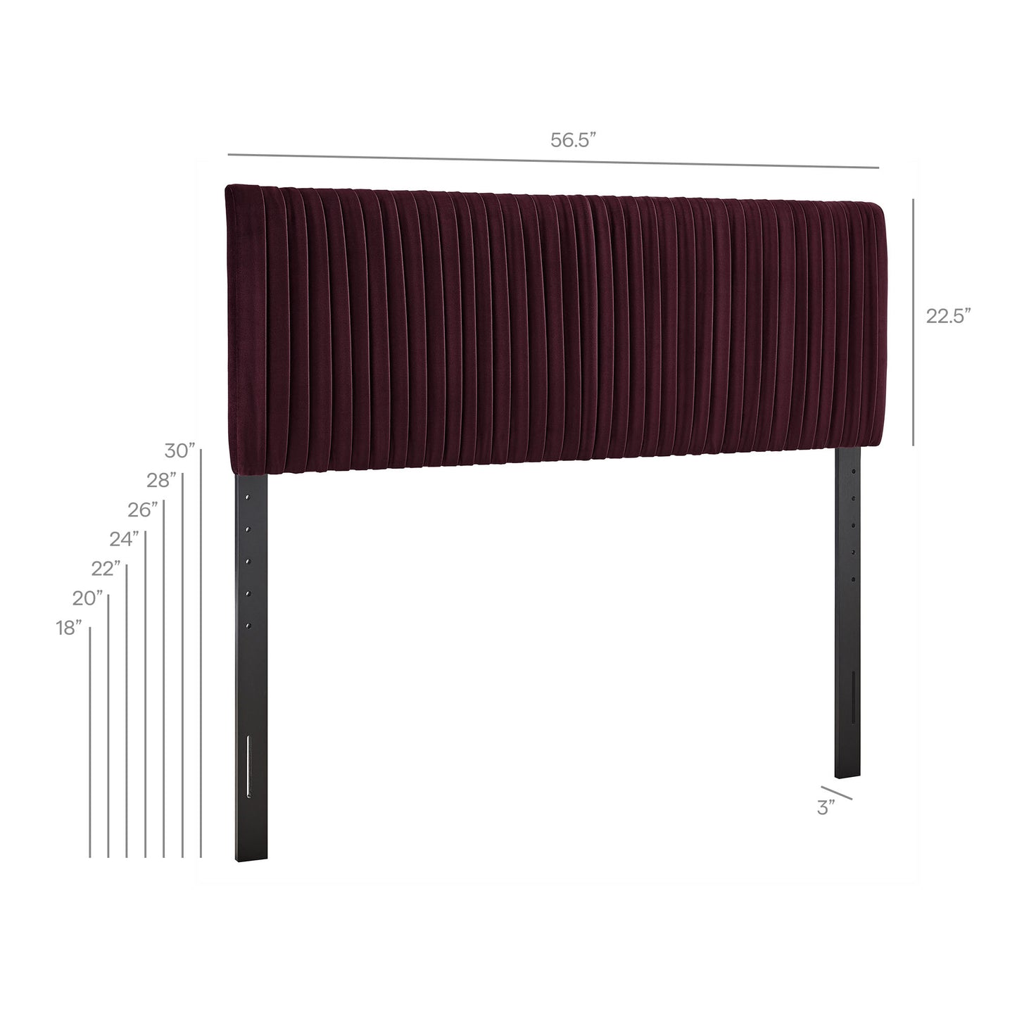 Eloise Stain-Resistant Performance Velvet Full Headboard by Modway