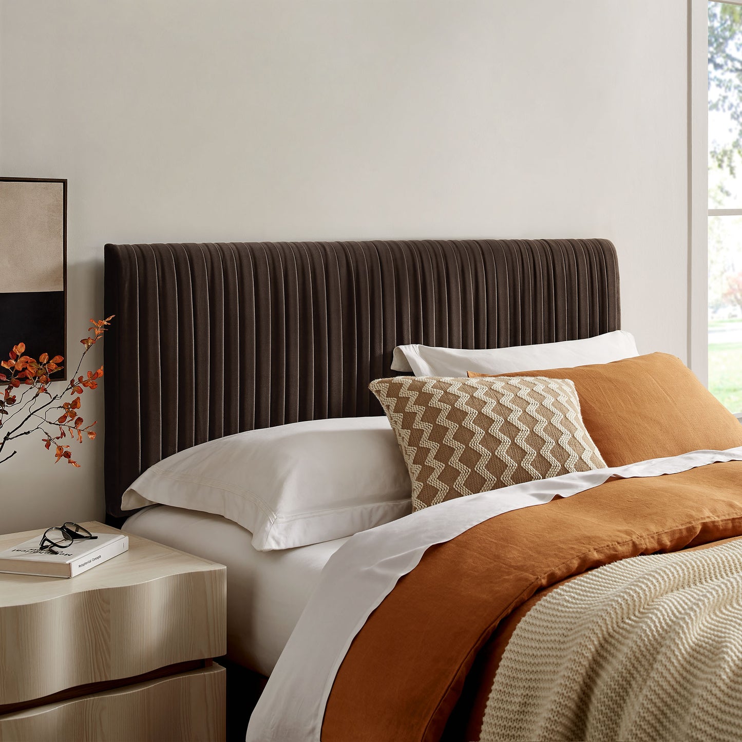 Eloise Stain-Resistant Performance Velvet Queen Headboard by Modway