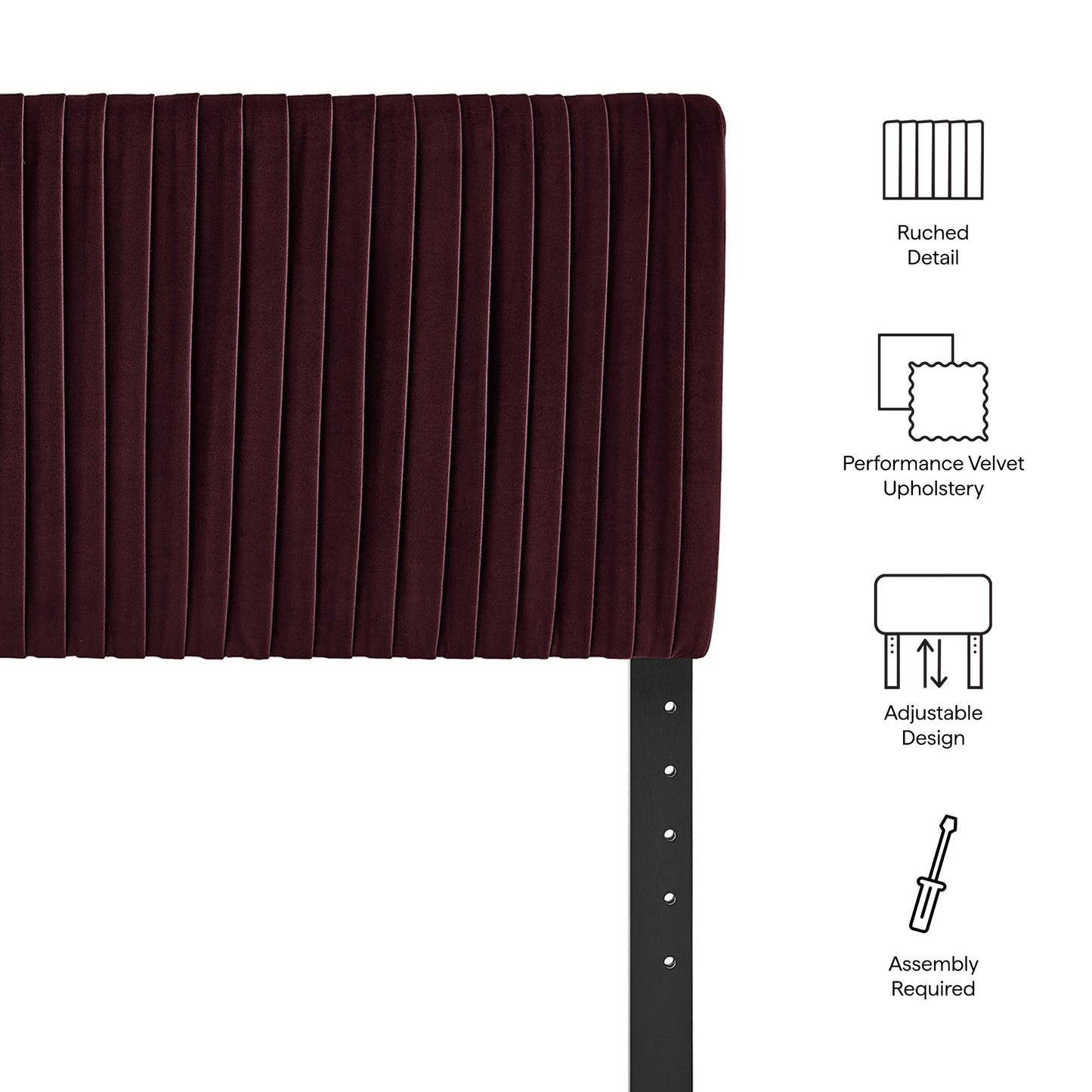 Eloise Stain-Resistant Performance Velvet Queen Headboard by Modway