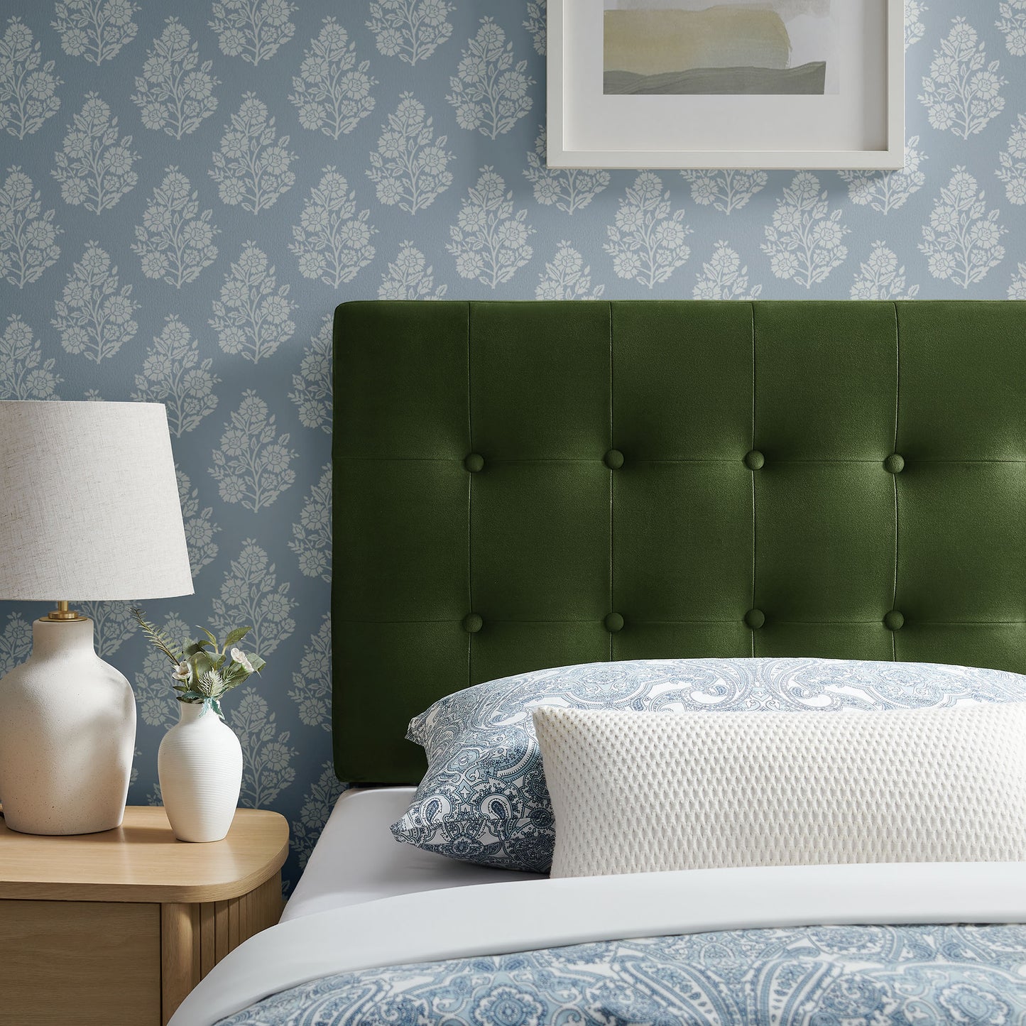 Emily Stain-Resistant Performance Velvet Twin Size Headboard by Modway