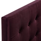 Emily Stain-Resistant Performance Velvet Twin Size Headboard by Modway
