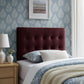Emily Stain-Resistant Performance Velvet Twin Size Headboard by Modway