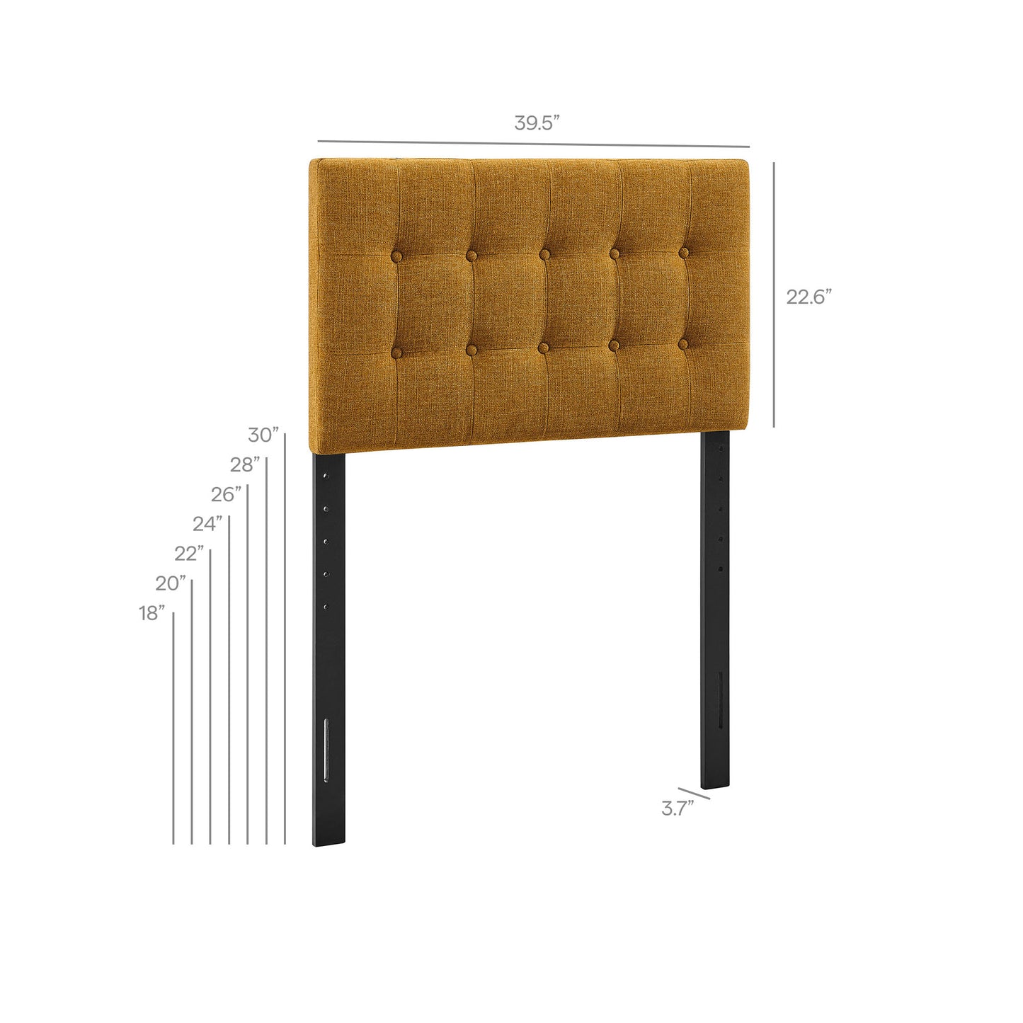 Emily Fabric Upholstered Twin Size Headboard by Modway