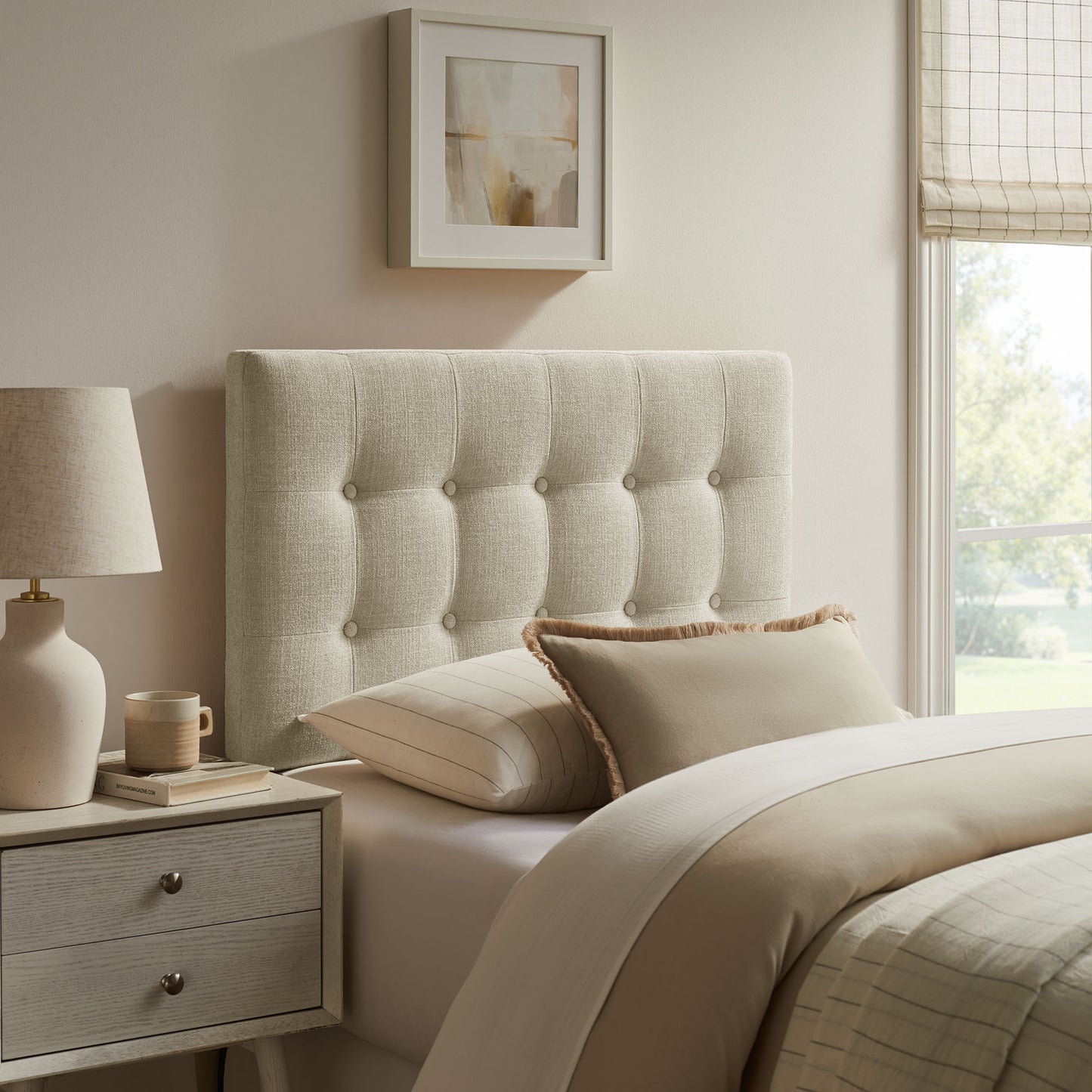 Emily Fabric Upholstered Twin Size Headboard by Modway