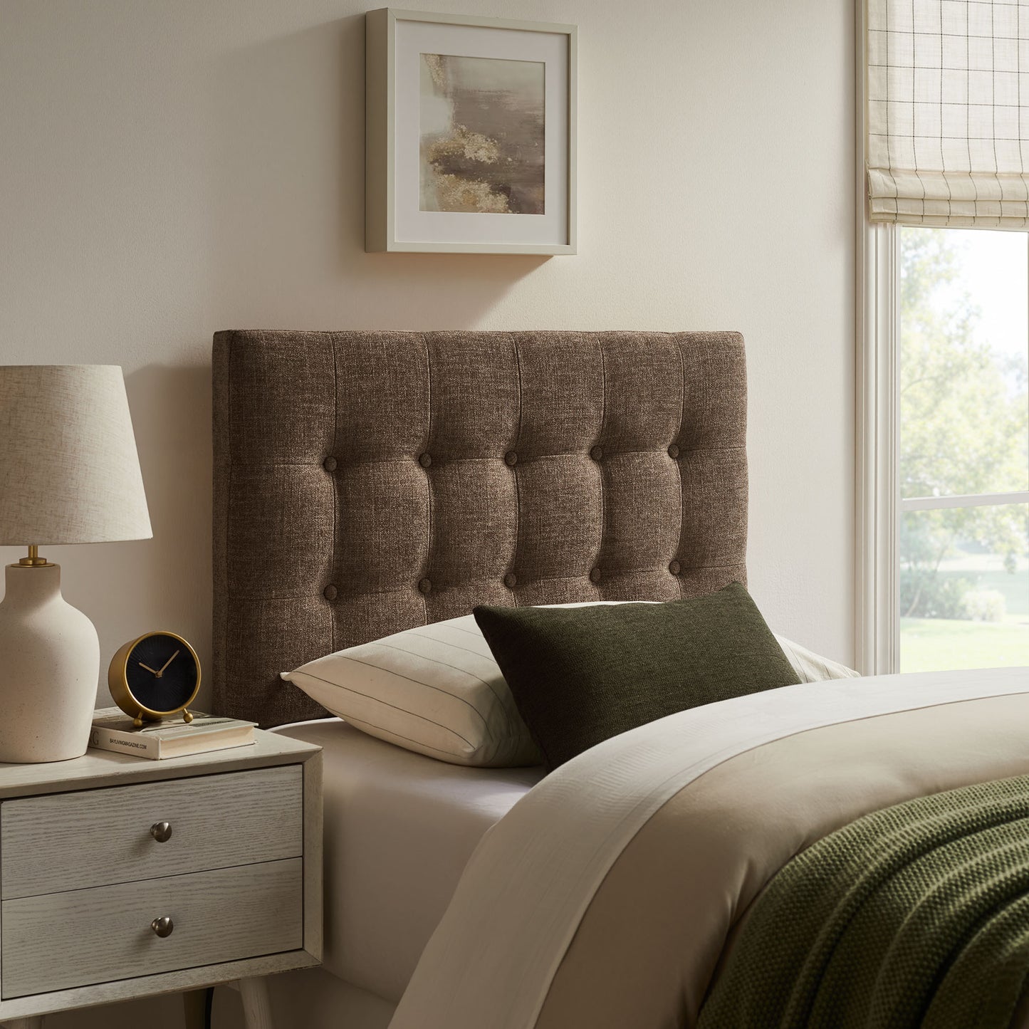 Emily Fabric Upholstered Twin Size Headboard by Modway