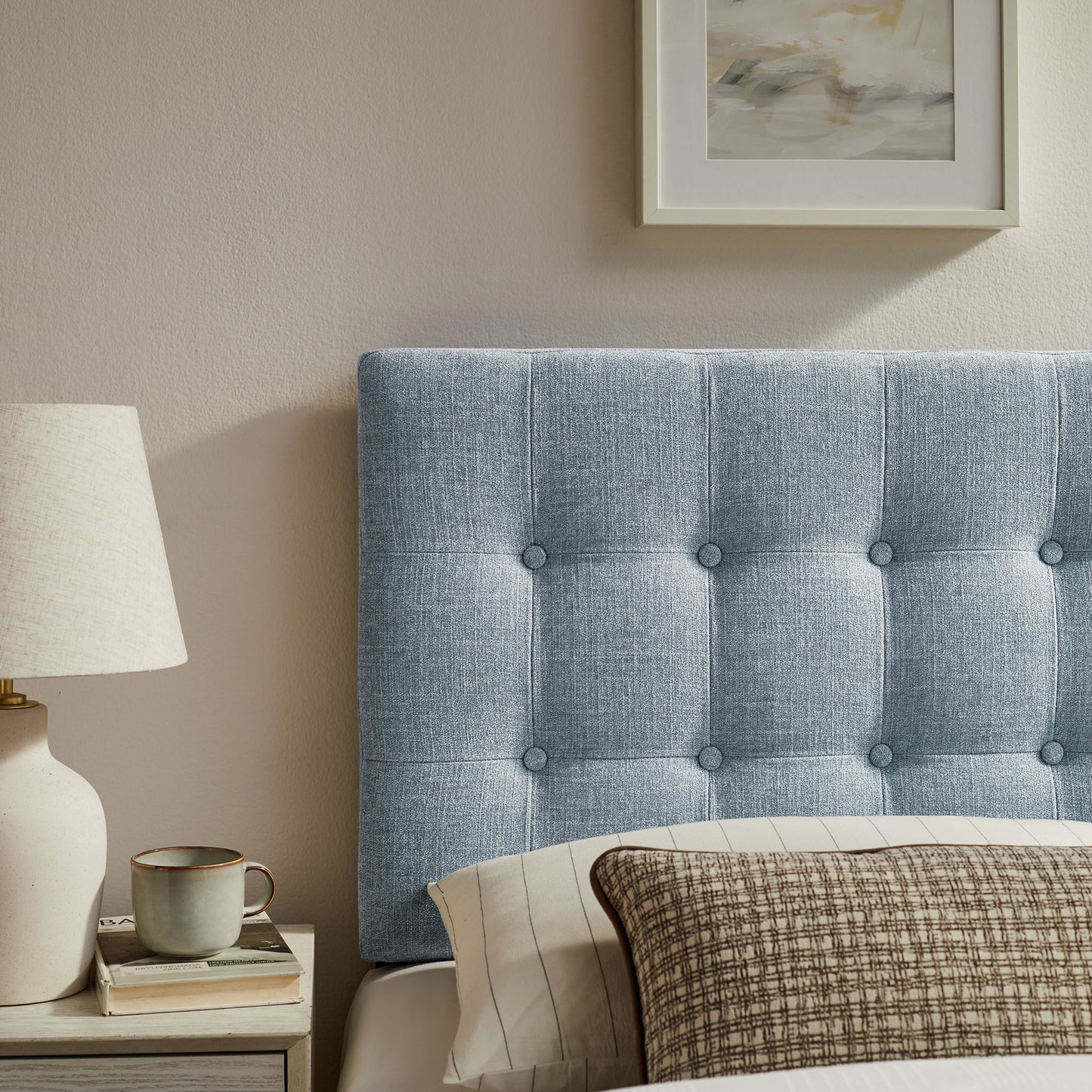 Emily Fabric Upholstered Twin Size Headboard by Modway