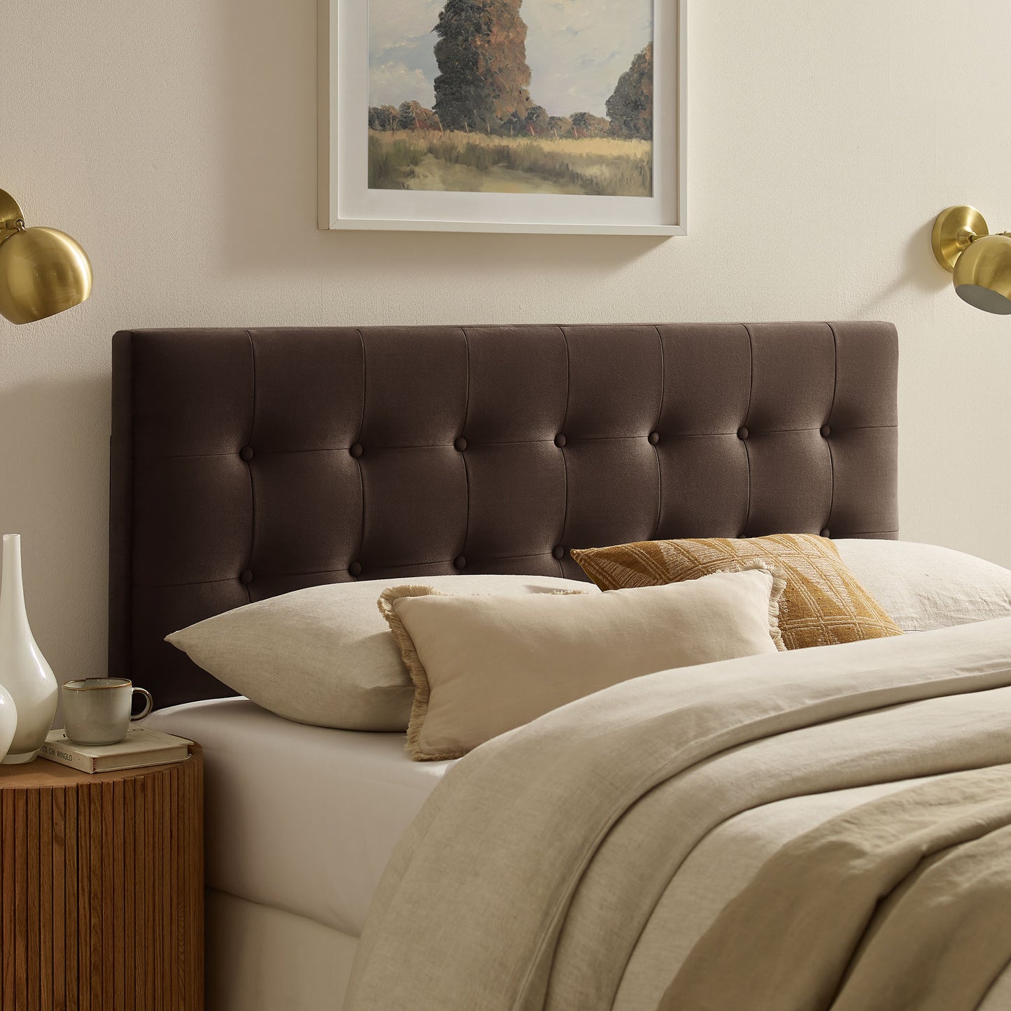 Emily Stain-Resistant Performance Velvet Full Size Headboard by Modway
