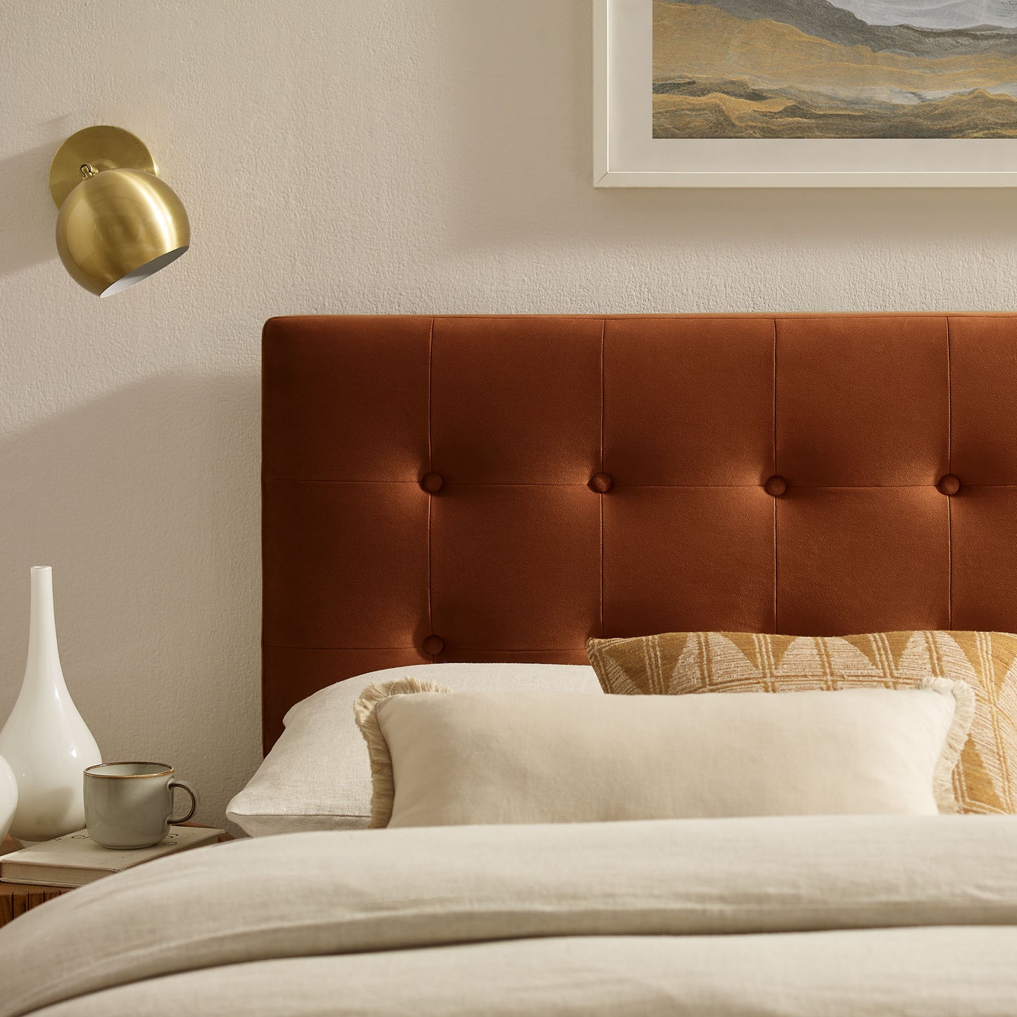 Emily Stain-Resistant Performance Velvet Full Size Headboard by Modway