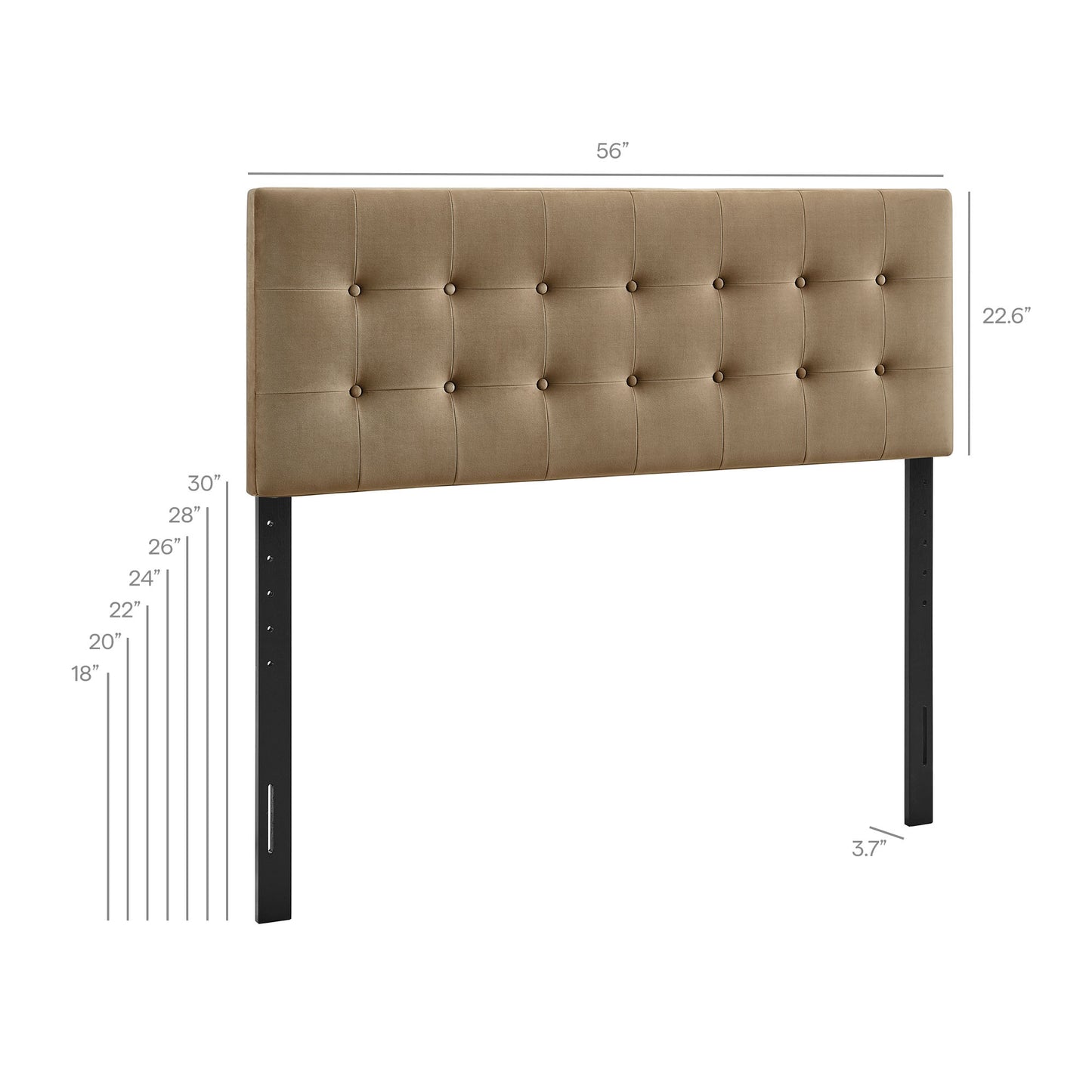 Emily Stain-Resistant Performance Velvet Full Size Headboard by Modway