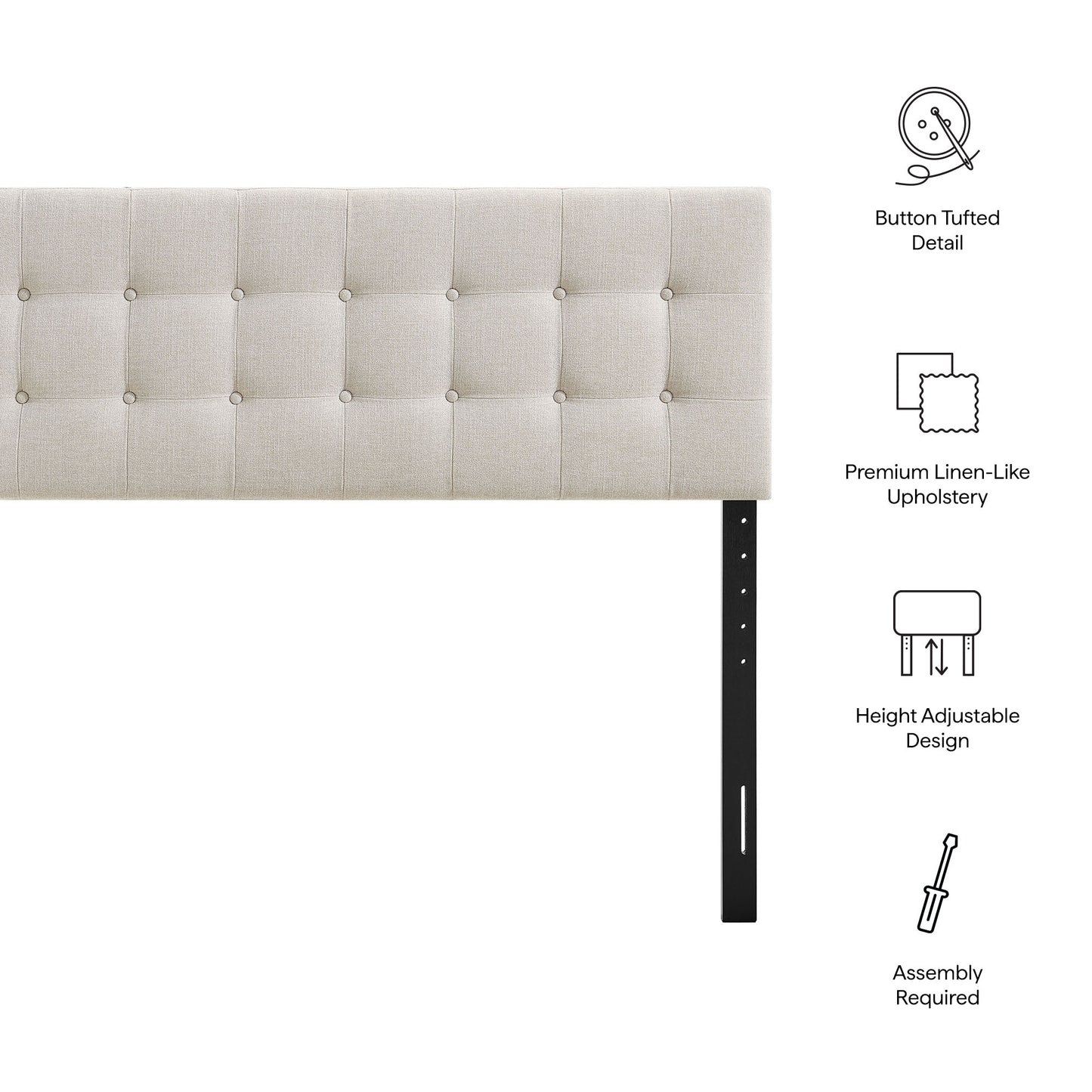 Emily Fabric Upholstered Full Size Headboard by Modway
