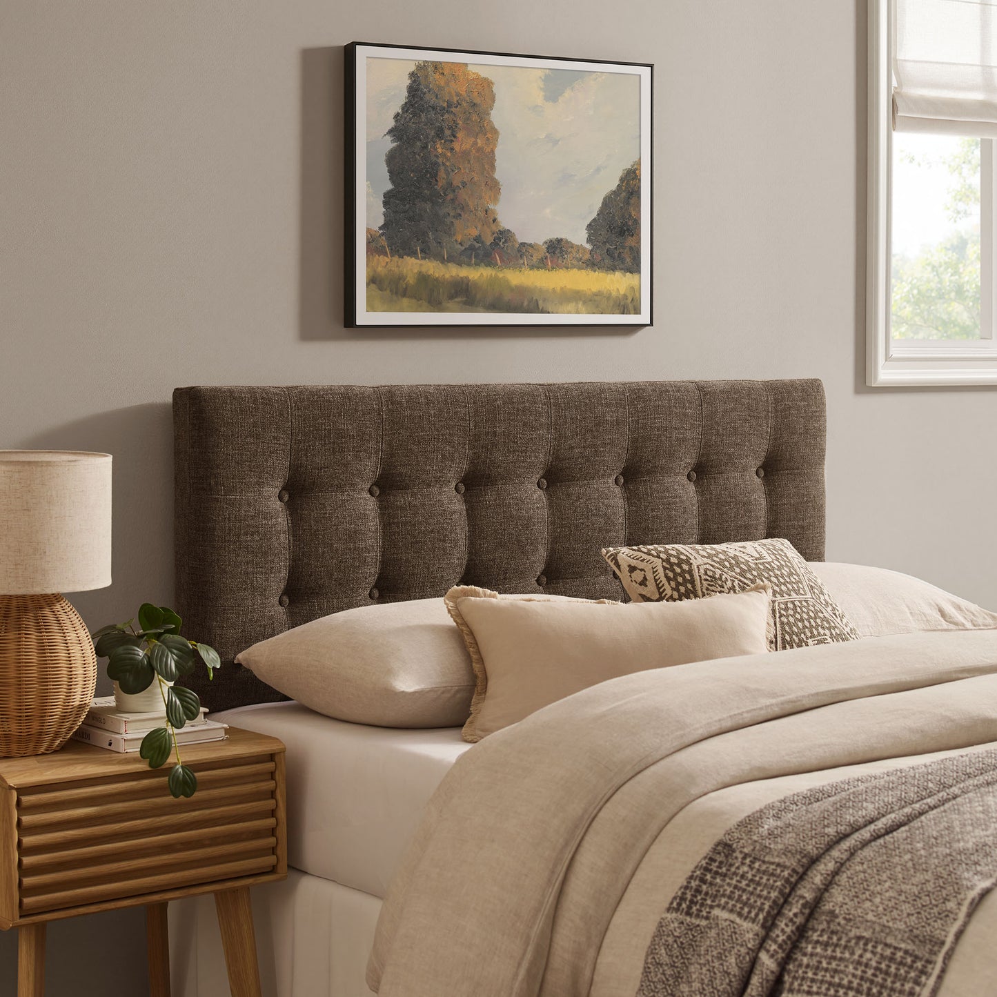 Emily Fabric Upholstered Full Size Headboard by Modway