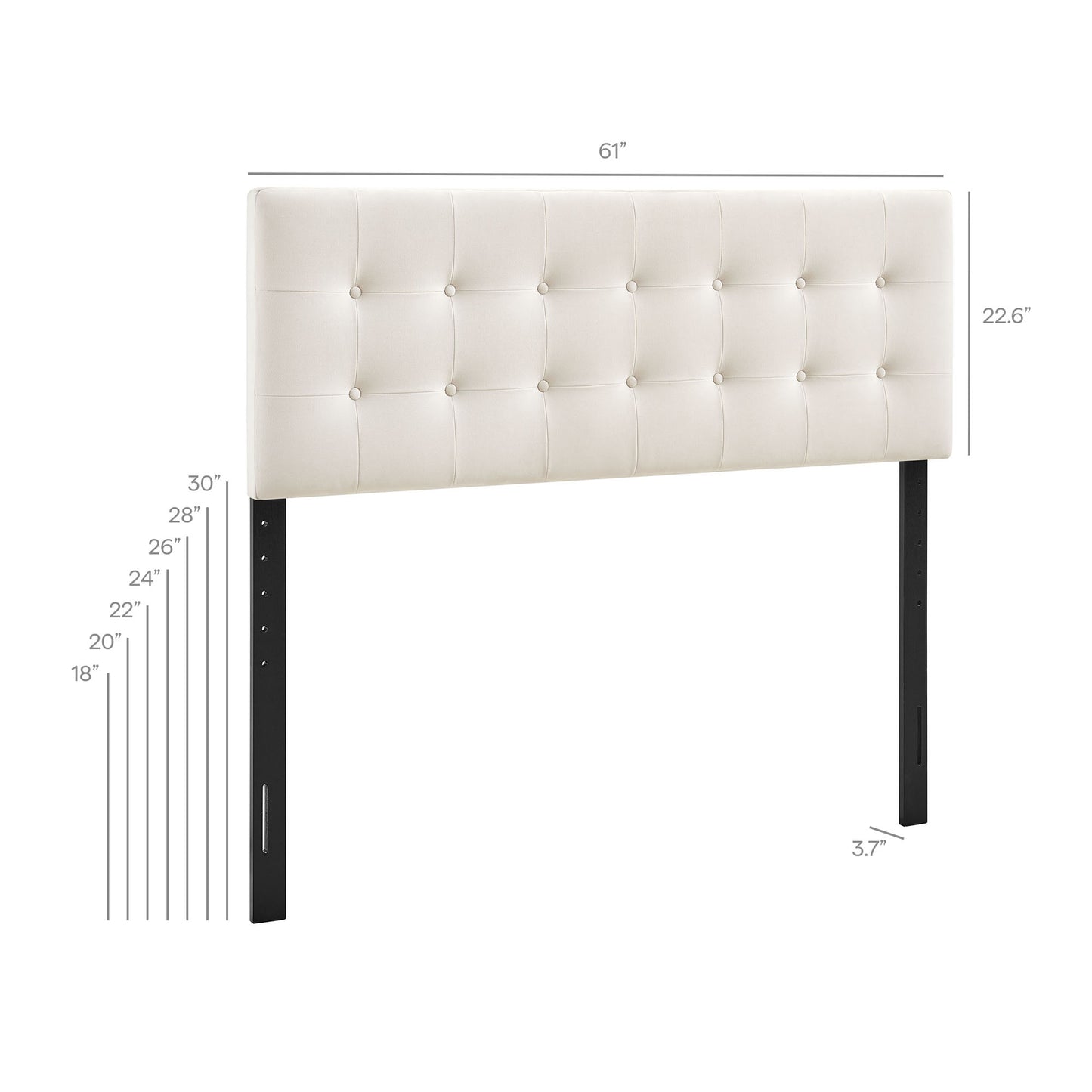 Emily Stain-Resistant Performance Velvet Queen Size Headboard by Modway