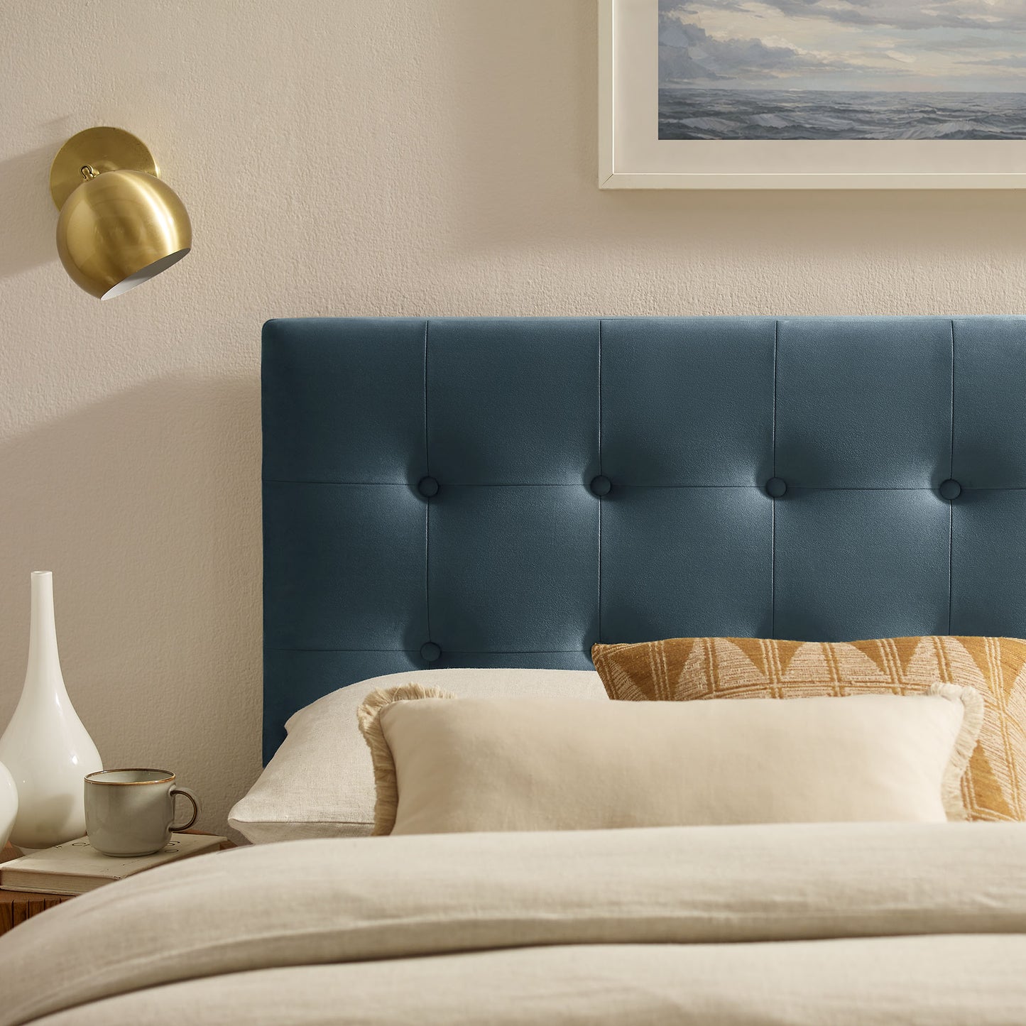 Emily Stain-Resistant Performance Velvet Queen Size Headboard by Modway