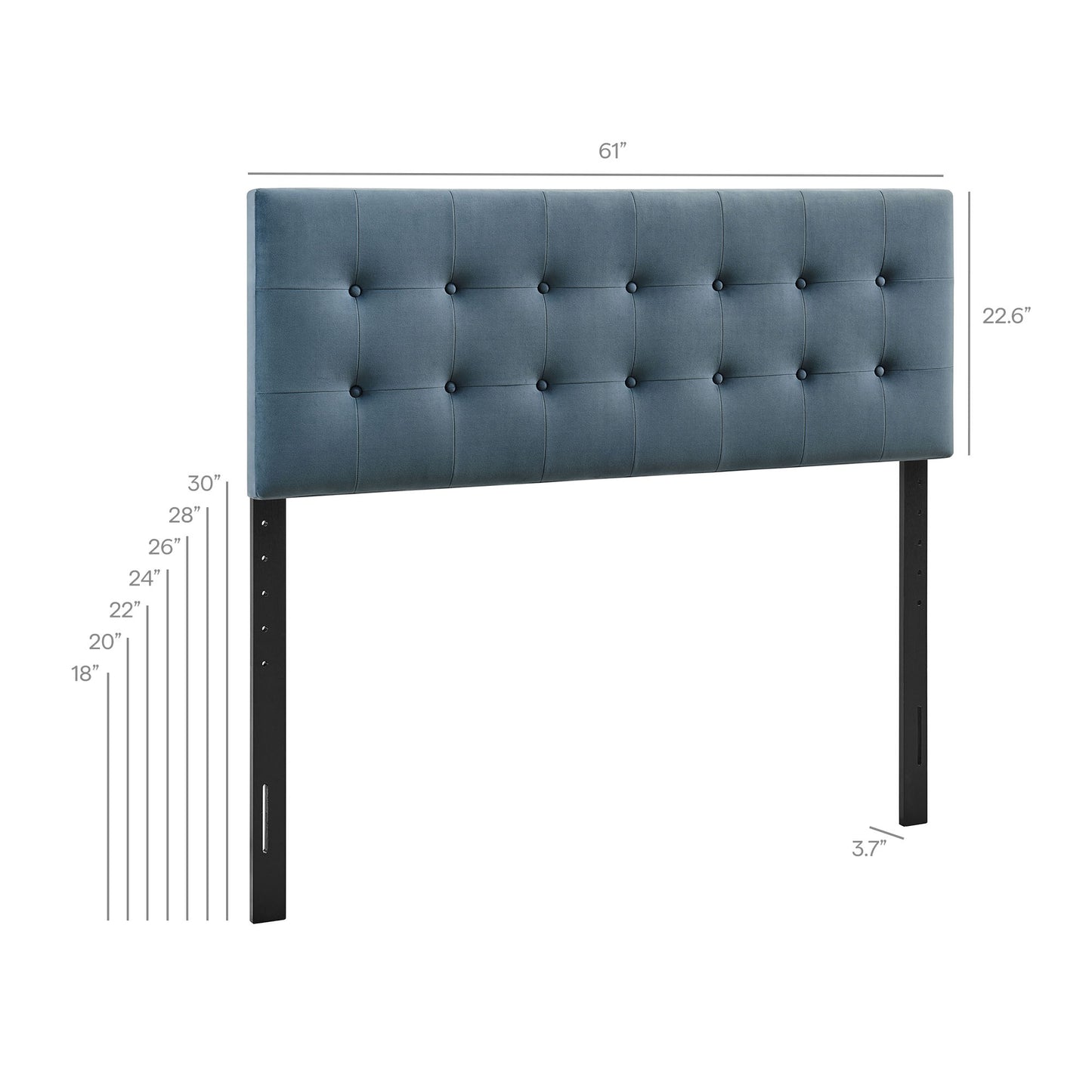 Emily Stain-Resistant Performance Velvet Queen Size Headboard by Modway