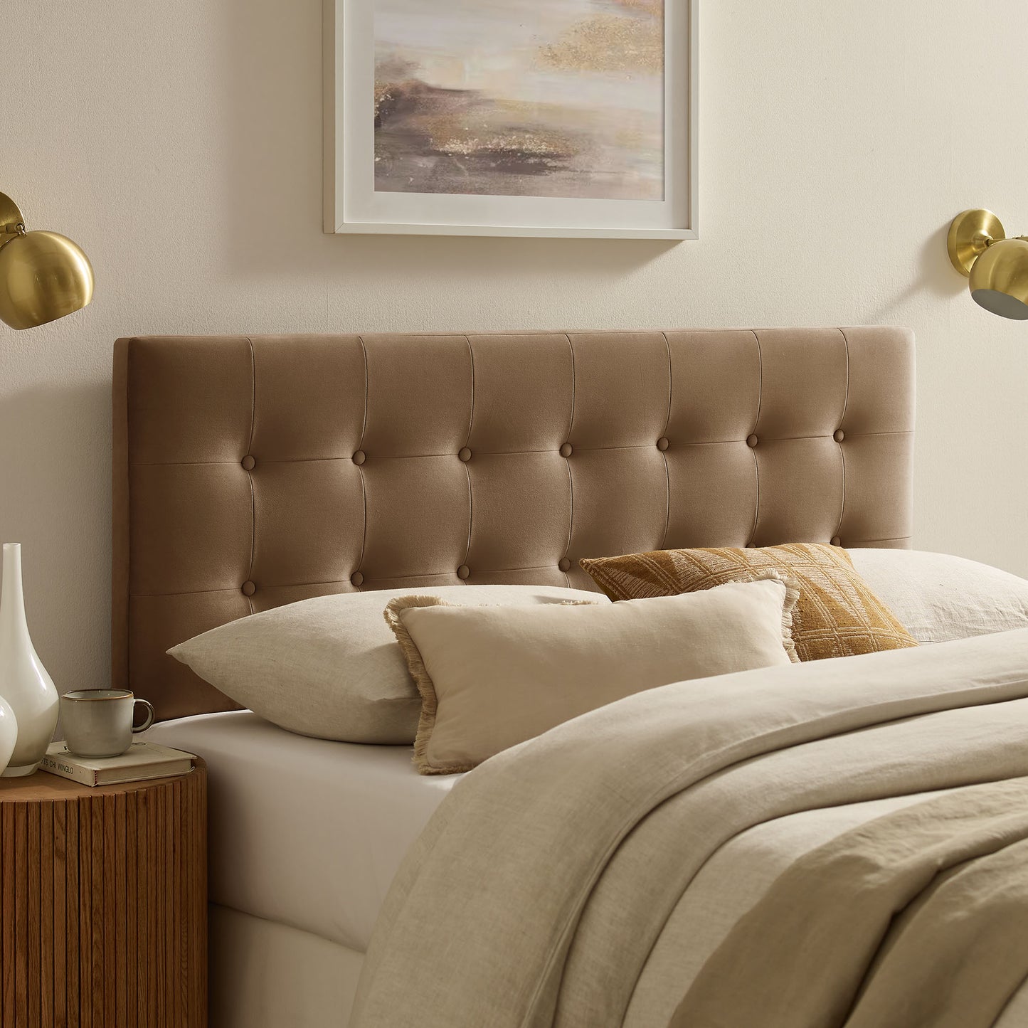 Emily Stain-Resistant Performance Velvet Queen Size Headboard by Modway