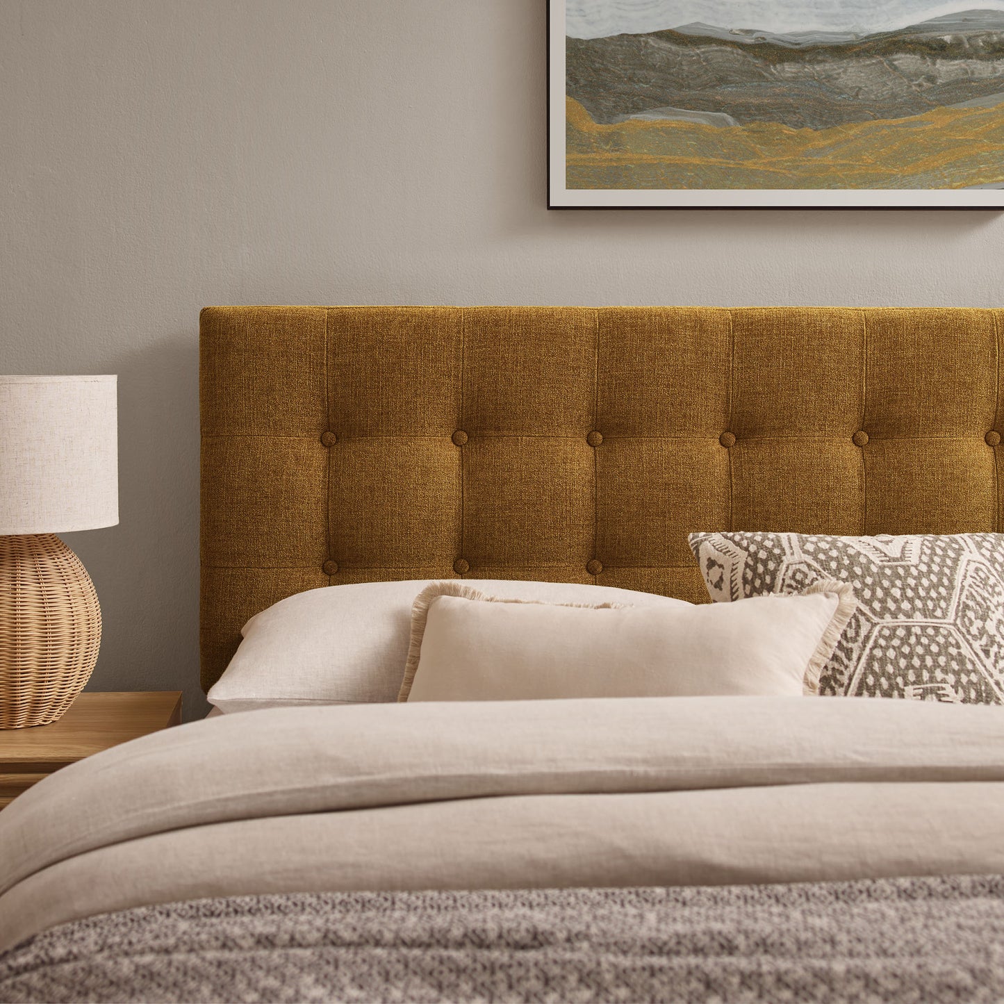 Emily Fabric Upholstered Queen Size Headboard by Modway