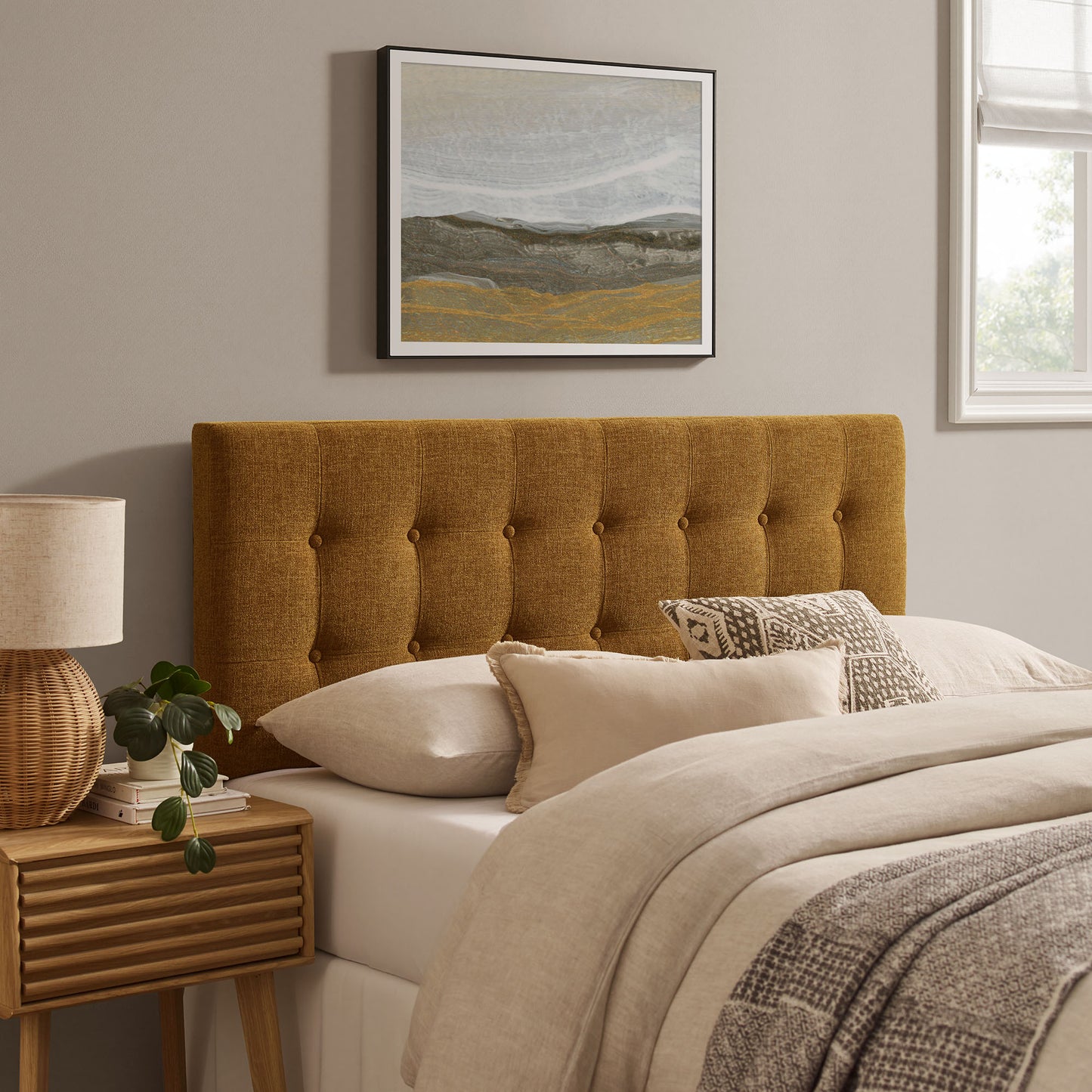 Emily Fabric Upholstered Queen Size Headboard by Modway