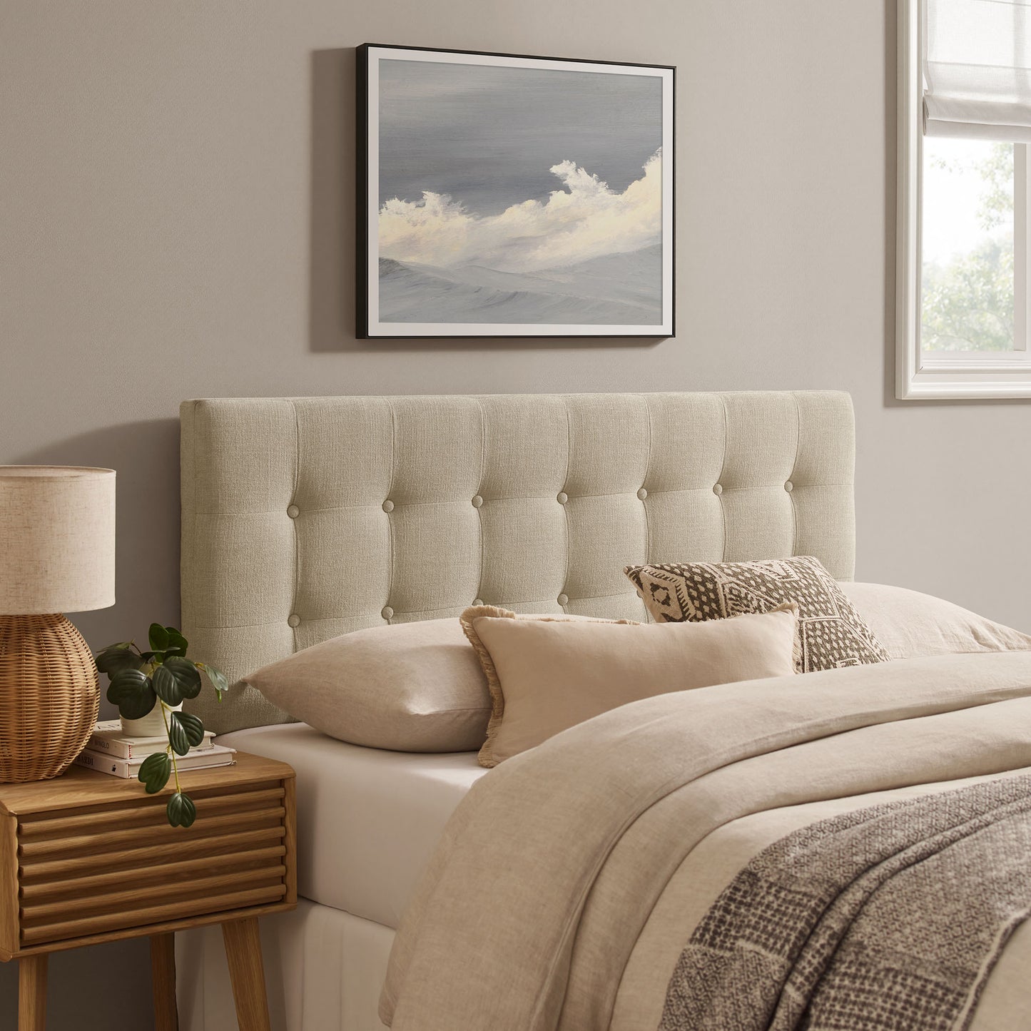 Emily Fabric Upholstered Queen Size Headboard by Modway