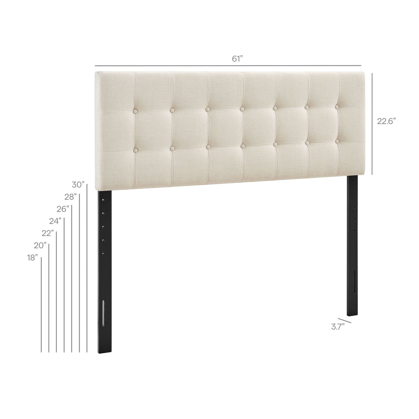 Emily Fabric Upholstered Queen Size Headboard by Modway