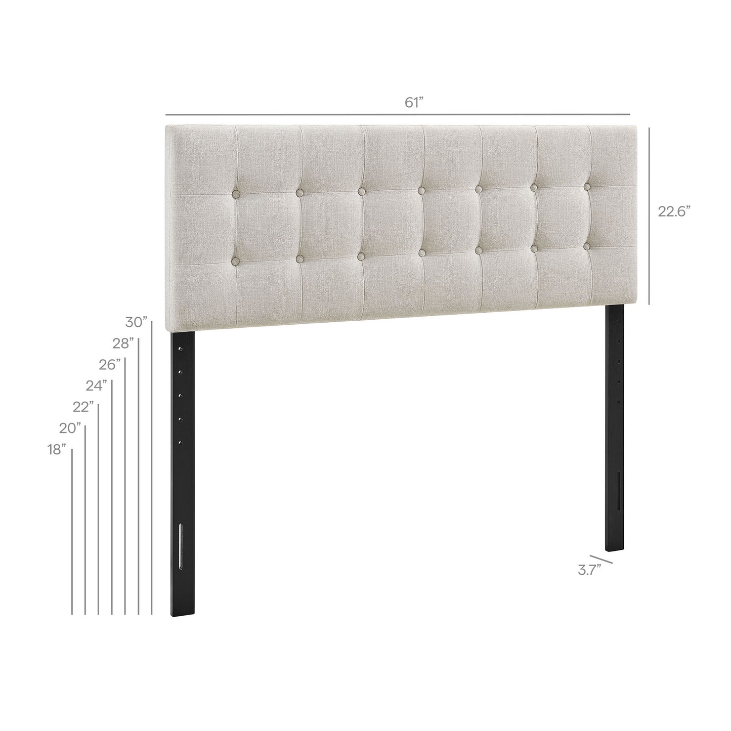 Emily Fabric Upholstered Queen Size Headboard by Modway