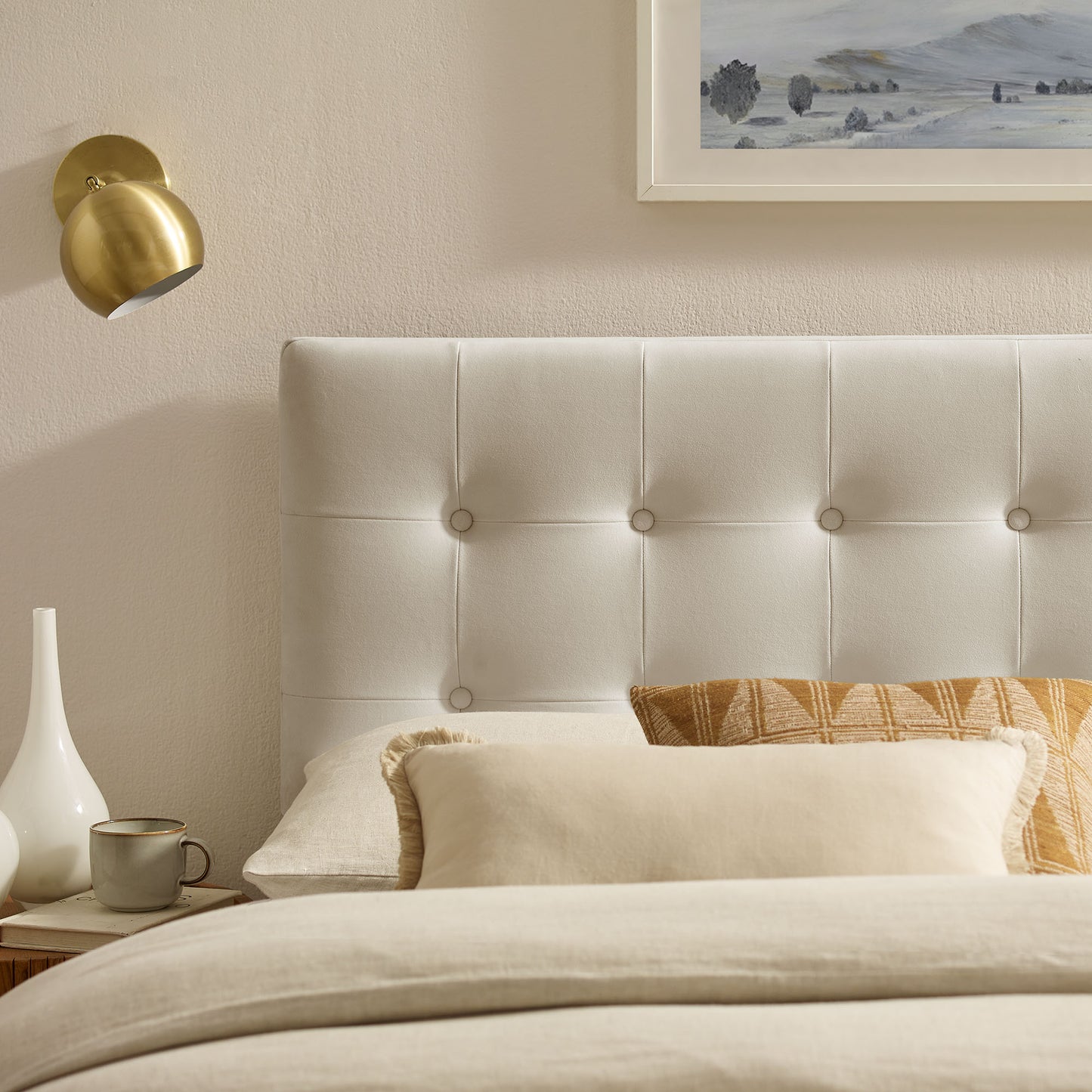 Emily Stain-Resistant Performance Velvet King Size Headboard by Modway