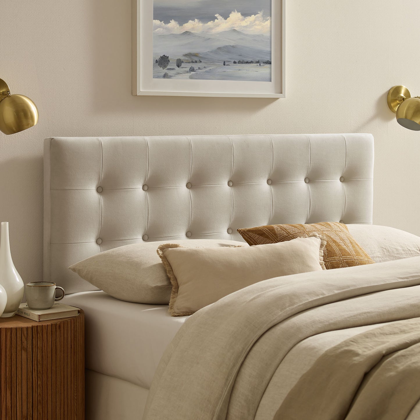 Emily Stain-Resistant Performance Velvet King Size Headboard by Modway