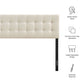 Emily Fabric Upholstered King Size Headboard by Modway