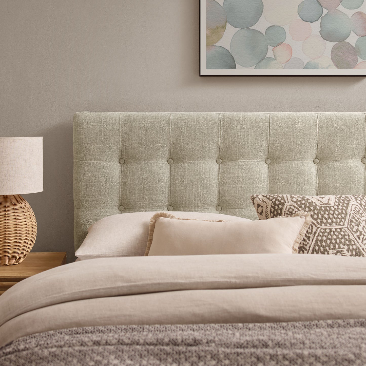 Emily Fabric Upholstered King Size Headboard by Modway