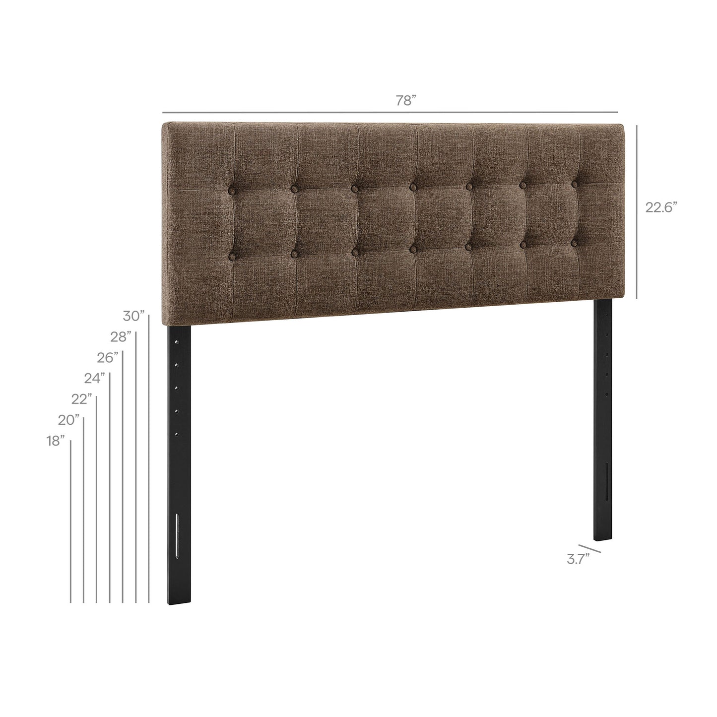 Emily Fabric Upholstered King Size Headboard by Modway