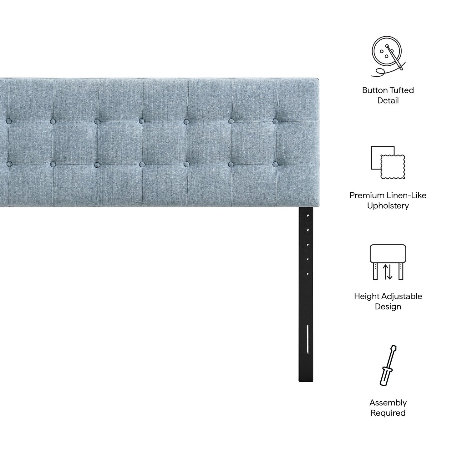 Emily Fabric Upholstered King Size Headboard by Modway