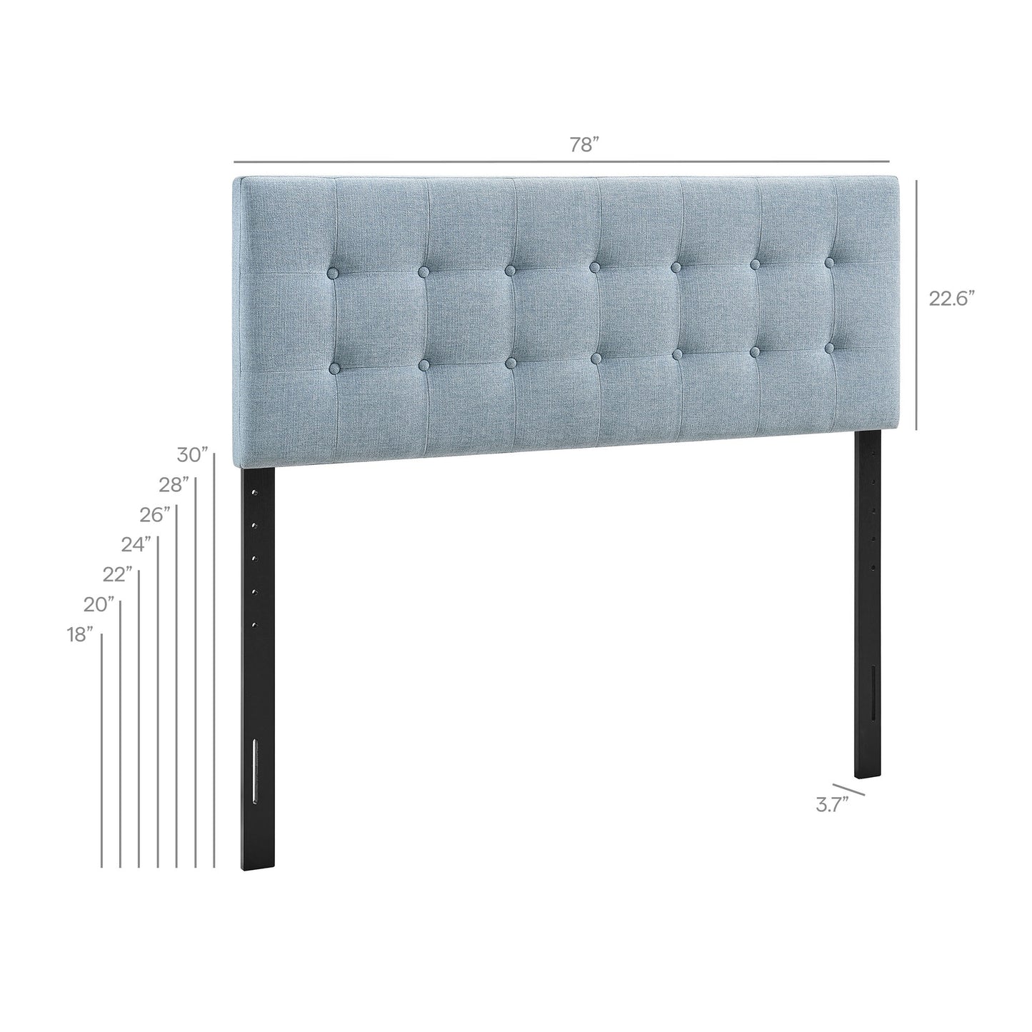 Emily Fabric Upholstered King Size Headboard by Modway