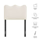Athena Stain-Resistant Performance Velvet Twin Size Headboard by Modway