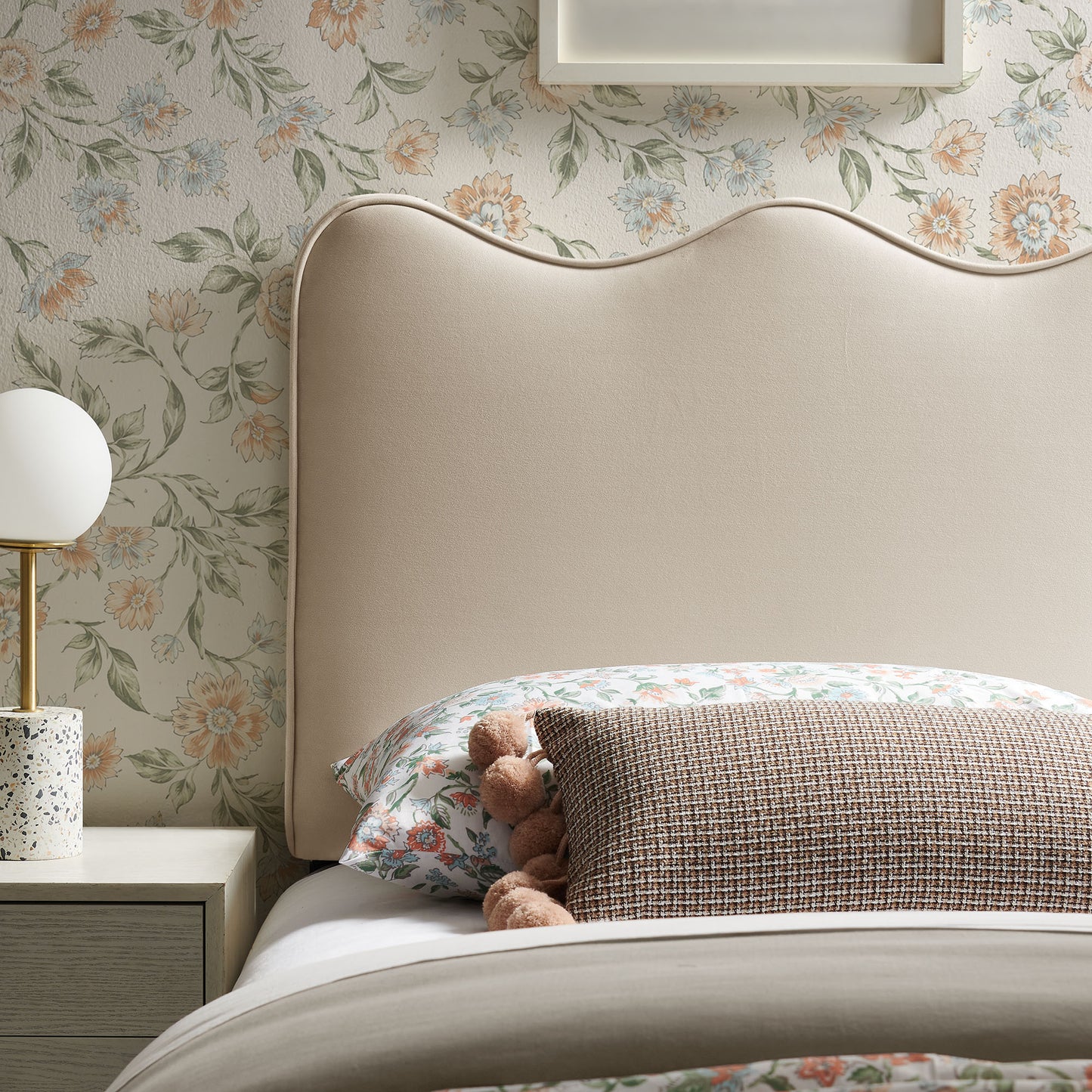 Athena Stain-Resistant Performance Velvet Twin Size Headboard by Modway