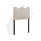 Athena Stain-Resistant Performance Velvet Twin Size Headboard by Modway