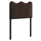 Athena Stain-Resistant Performance Velvet Twin Size Headboard by Modway