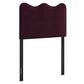 Athena Stain-Resistant Performance Velvet Twin Size Headboard by Modway
