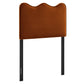 Athena Stain-Resistant Performance Velvet Twin Size Headboard by Modway