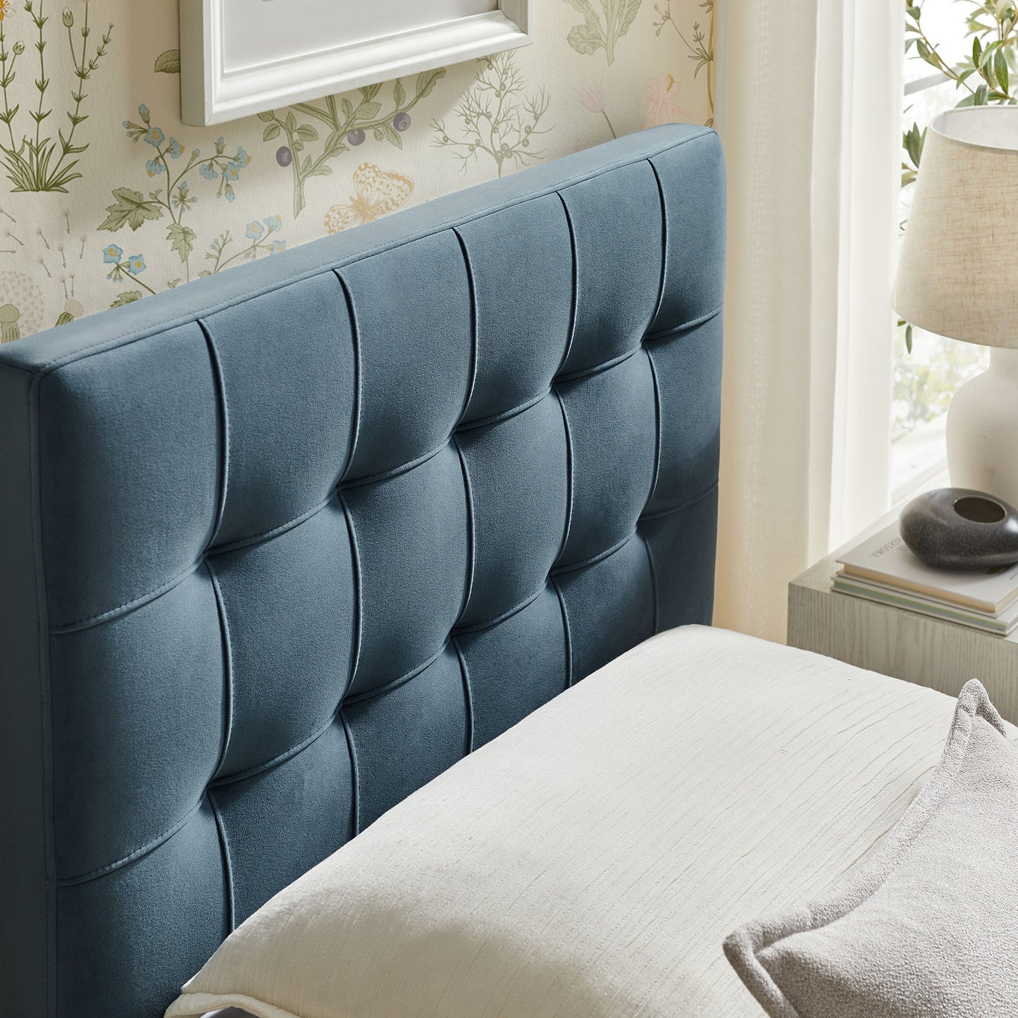 Lily Stain-Resistant Performance Velvet Twin Size Headboard by Modway