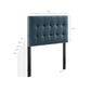 Lily Stain-Resistant Performance Velvet Twin Size Headboard by Modway