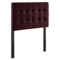 Lily Stain-Resistant Performance Velvet Twin Size Headboard by Modway