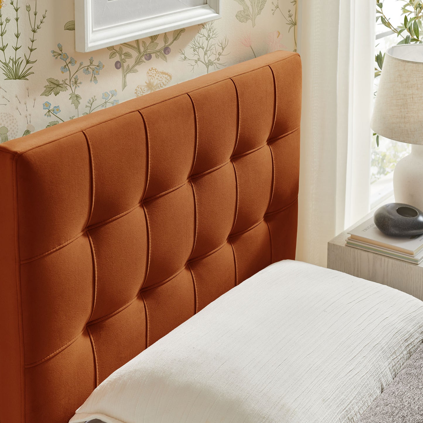 Lily Stain-Resistant Performance Velvet Twin Size Headboard by Modway