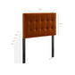 Lily Stain-Resistant Performance Velvet Twin Size Headboard by Modway